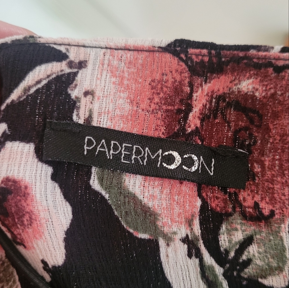 PAPERMOON Halter Neck Top Floral Tank Top Cami Size Small - Picture 5 of 7